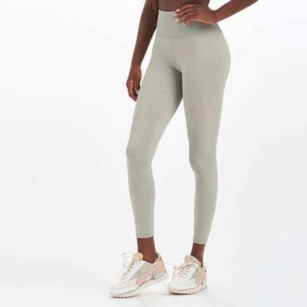 Vuori Rib Studio Leggings Women Small Eucalyptus High Rise Active Athleisure Gym